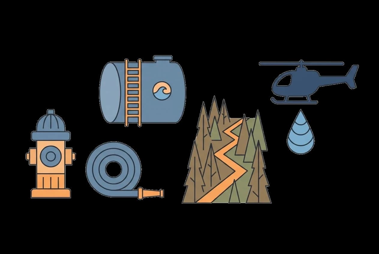 Il·lustració Regulació d'infraestructures i incendis forestals
