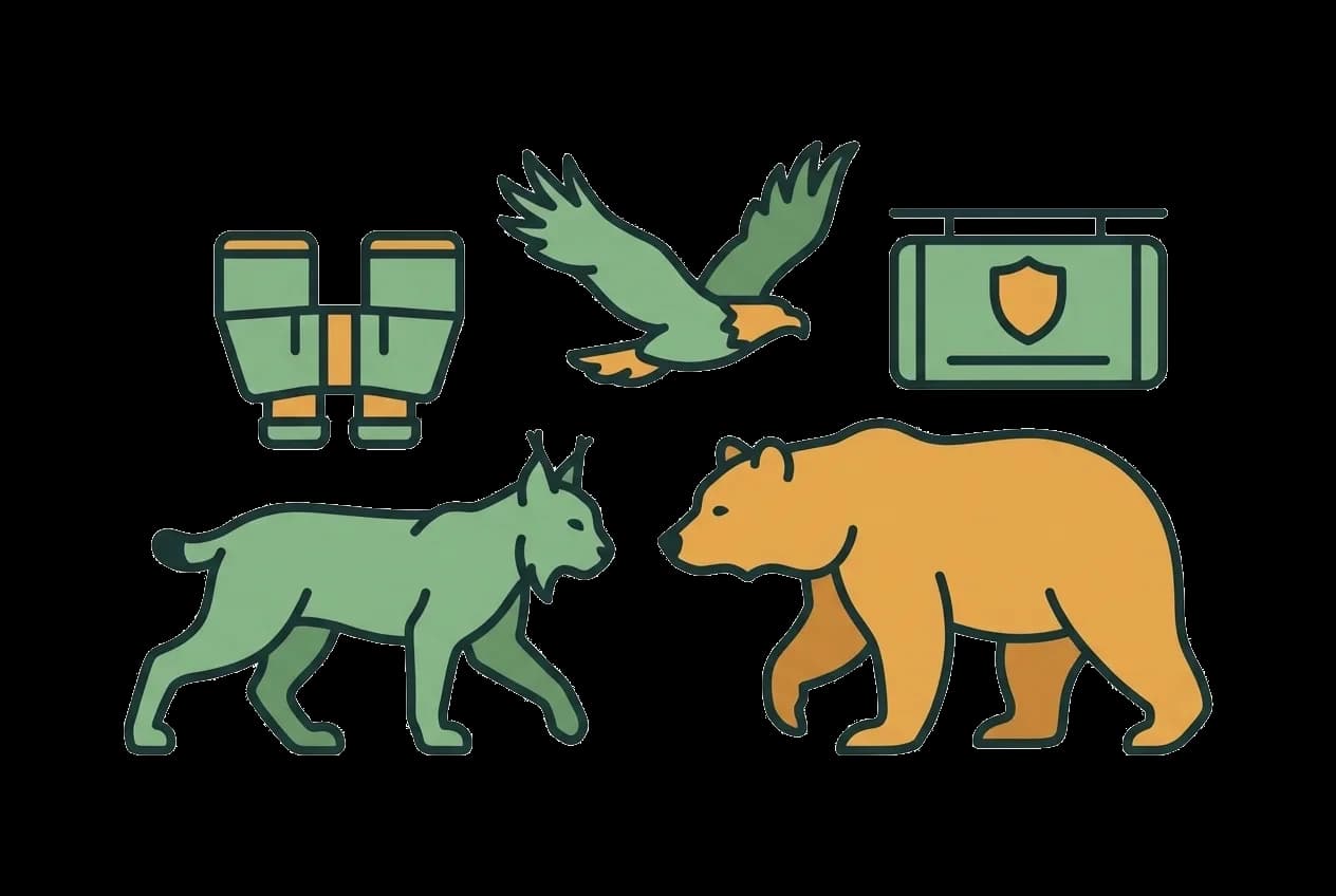 Il·lustració Protecció de la fauna salvatge