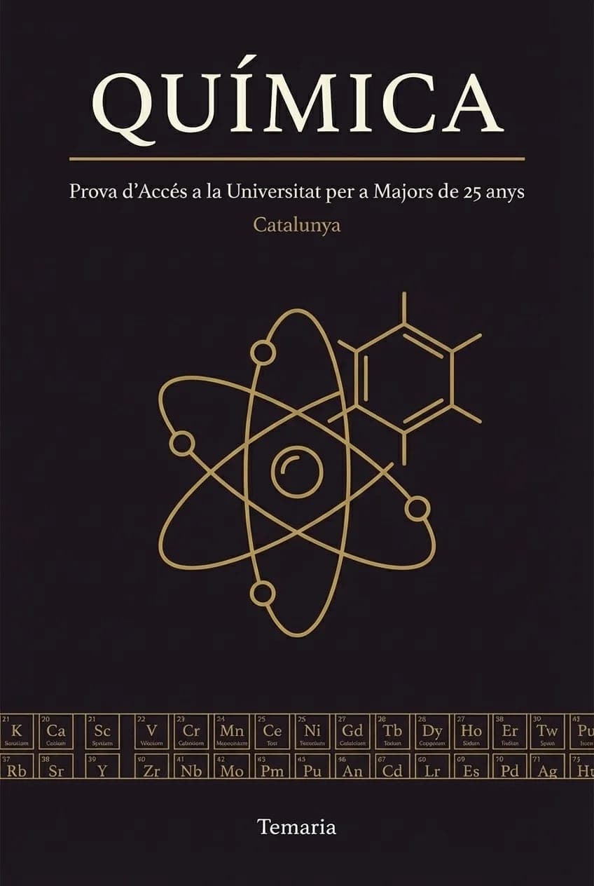 Llibre d'estudi de Química — Prova d'Accés a la Universitat per a Majors de 25 anys